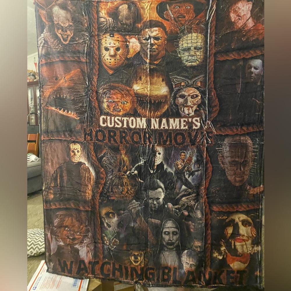 Custom Horror Movie Watching Blanket